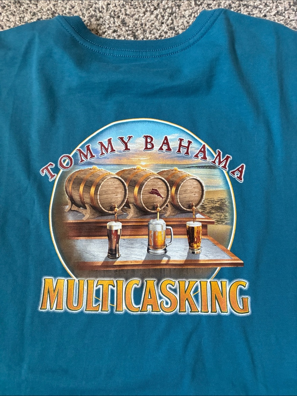 Tommy Bahama Teal 'Multicasking' Graphic Short-Sleeve Tee
